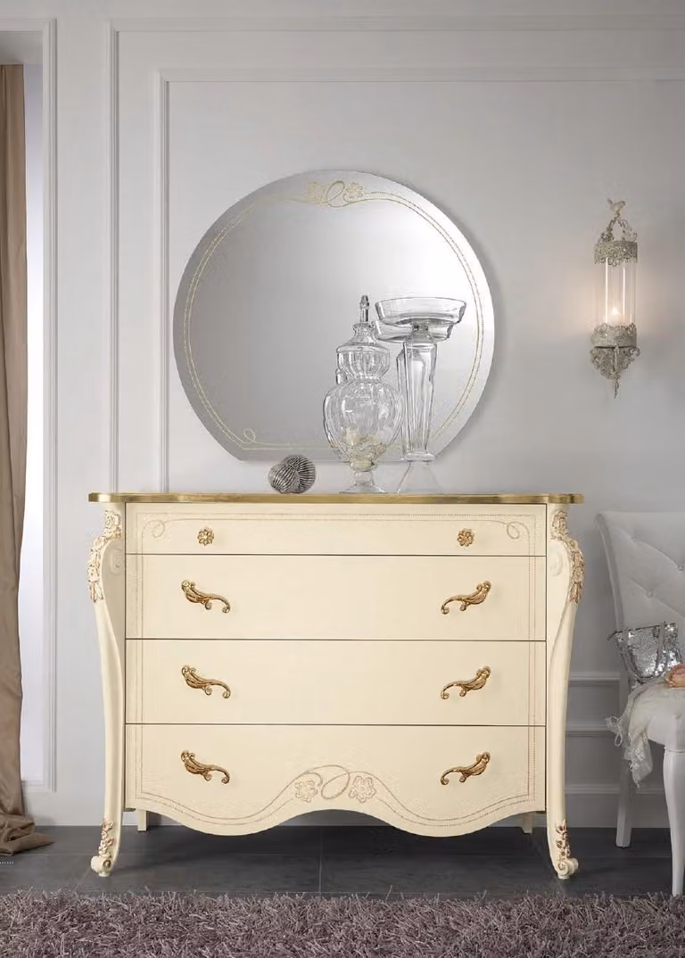 Kommode Beige Sideboard Stil Holz Möbel Kommoden Italienische Möbel Design