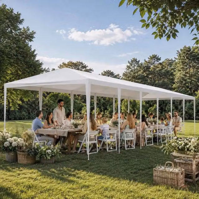 Party Tent 3x12 M PE White