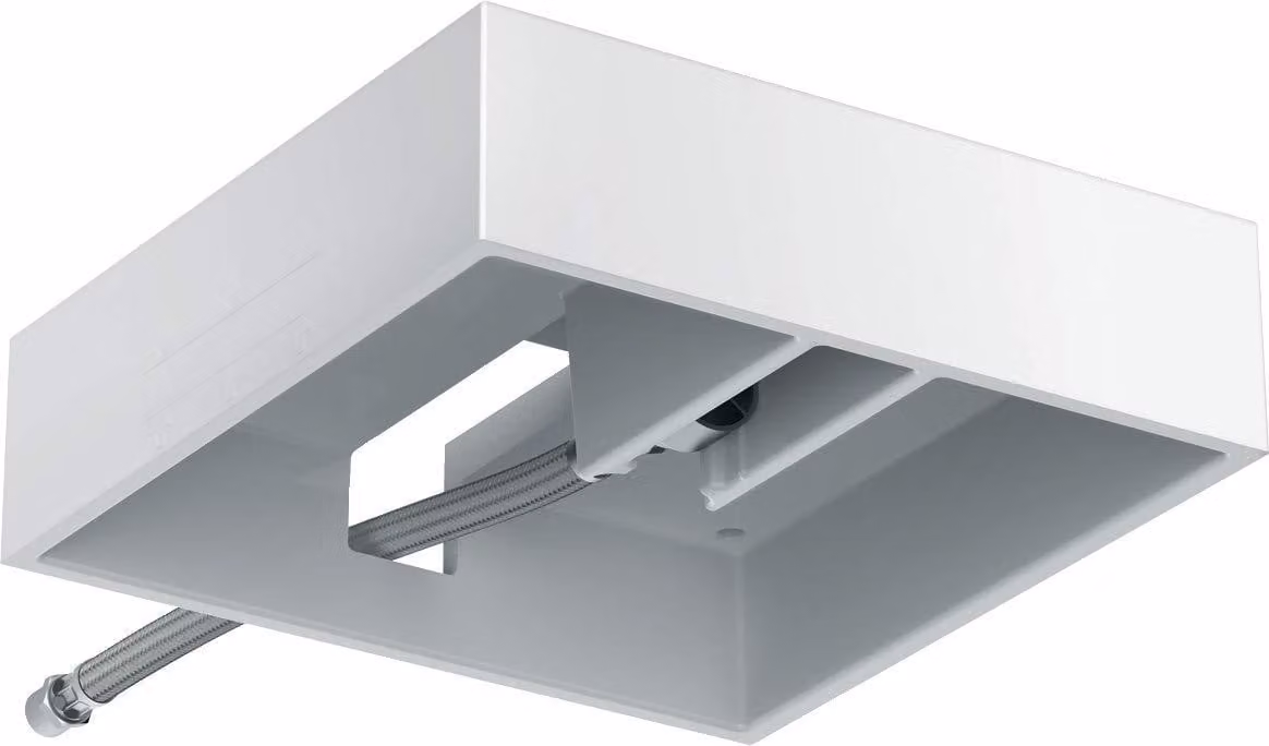 Piastra di montaggio per soffione a pioggia Raindance, dimensioni 400x400, finitura cromata