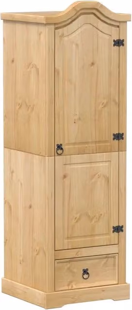 Armadio Corona 55x52x170 cm in Legno Massello di Pino CFW1226654