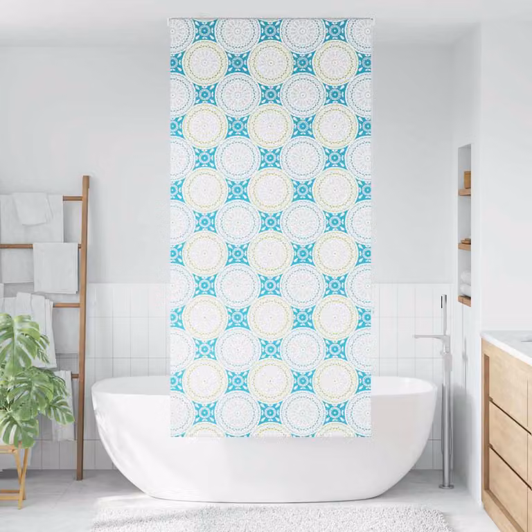 vidaXL Tenda a Rullo Doccia 100x240 cm Larghezza Tessuto 96 cm