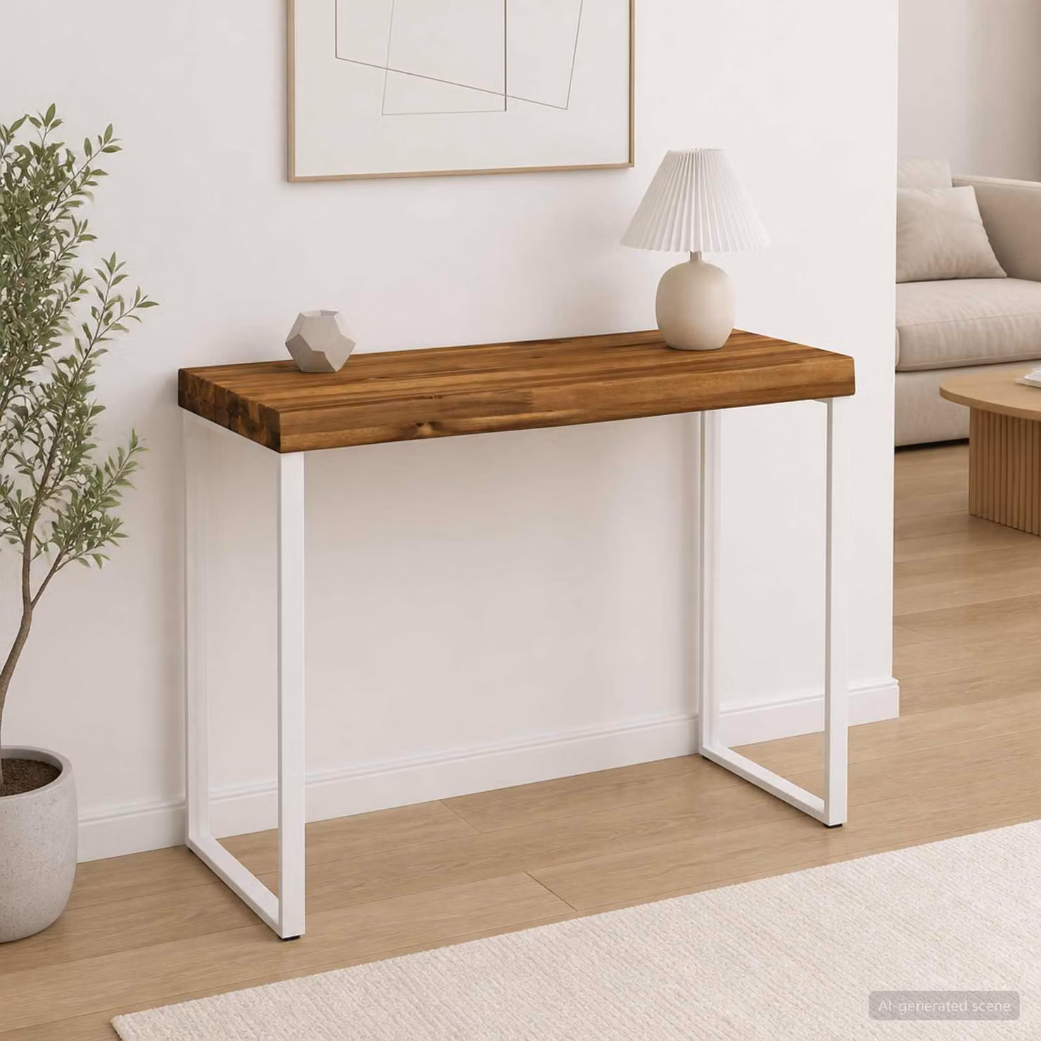Piano del tavolo rettangolare in legno di acacia vidaXL, colore marrone, L 40 cm x P 20 cm x H 3 cm