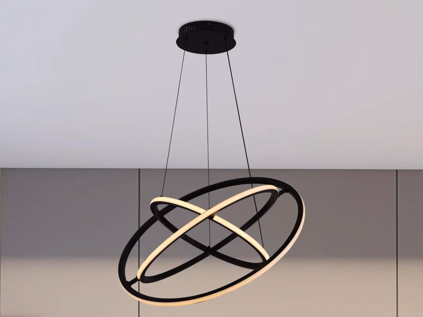Lampada a sospensione a LED con cavo + telecomando, 105W - J4350/B