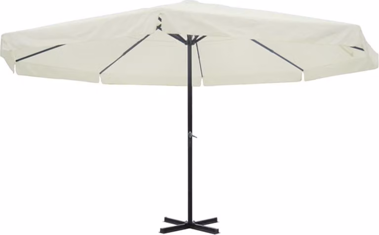 Maison Exclusive - Ombrellone bianco in alluminio 500 cm