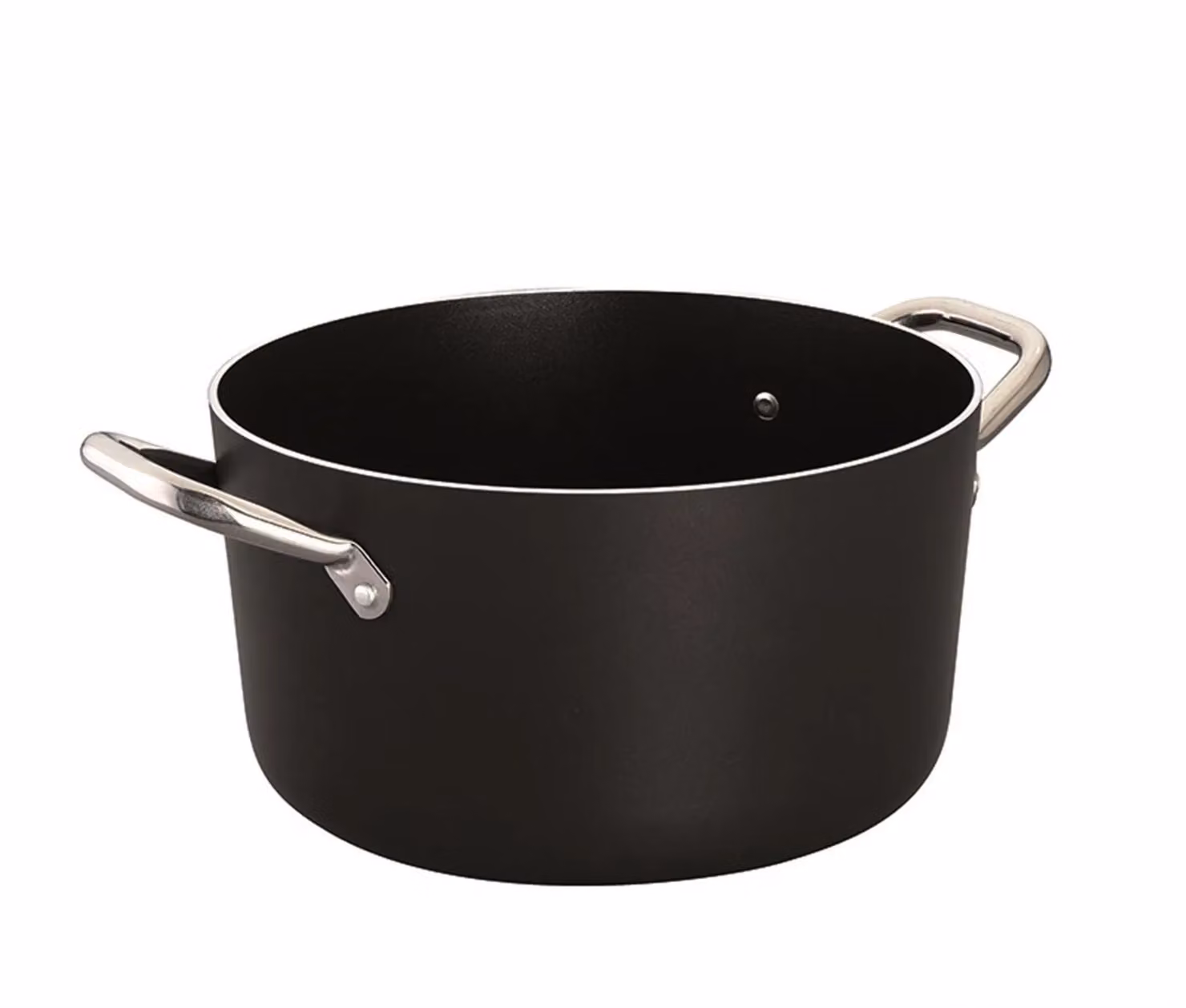 Casseruola alta in alluminio antiaderente con maniglie in acciaio inox, spessore 5 mm, diam. 32cm