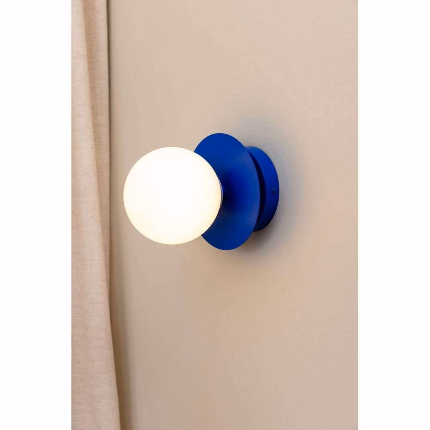 Globen Lighting Applique da parete ART DECO, dimmerabile, Blu, Soggiorno / Sala da pranzo, Metallo, Design, Applique
