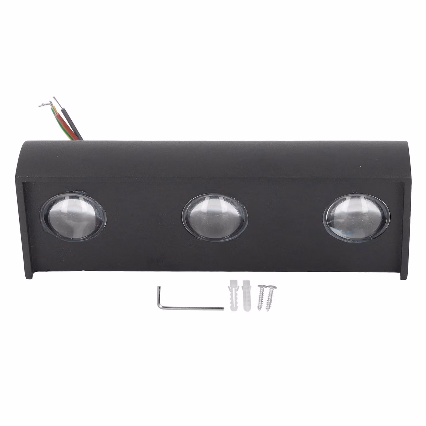 Lampade a LED da parete, 3 luci, 3W ciascuna, senza sfarfallio, luce calda e soffusa, grado di protezione IP65, impermeabili, realizzate in alluminio resistente, design moderno per esterni
