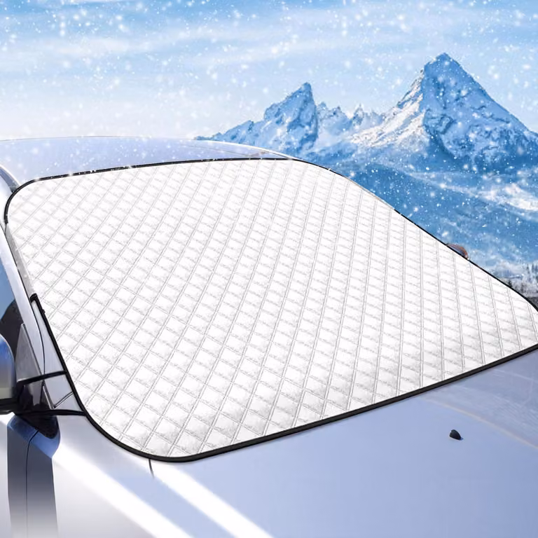 Copertura per parabrezza invernale, ultra-spessa, per auto e SUV, dimensioni 114x144 cm, protezione da neve, ghiaccio, gelo, sole e raggi UV