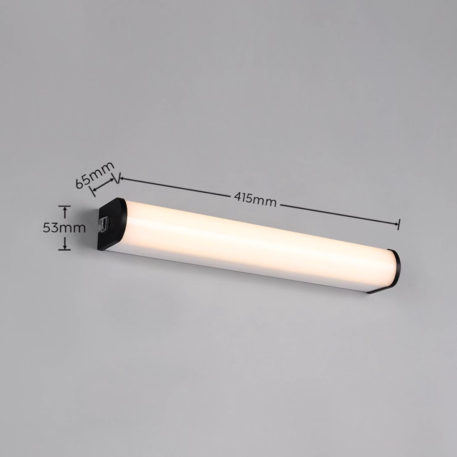 Trio Lighting Applique da parete Giacomo, Nero, Bagno, Metallo, Moderno, Applique