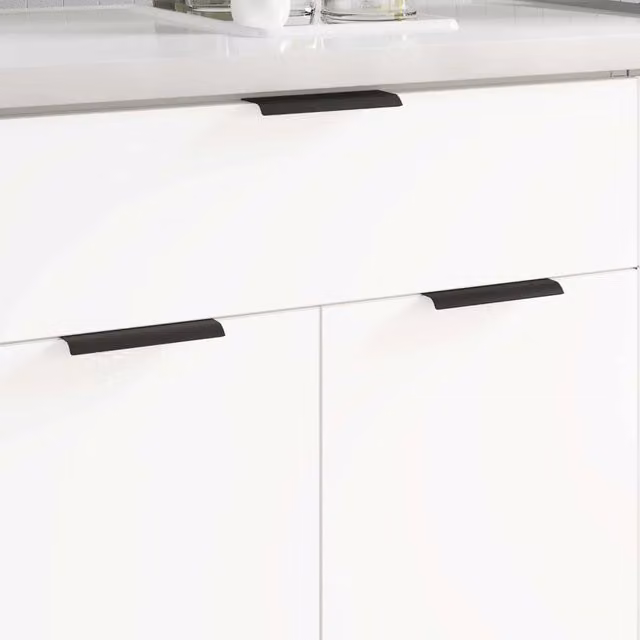Manico per arco vidaXL in alluminio nero opaco L: 12,05 cm, P: 3,96 cm, H: 1,7 cm – 1