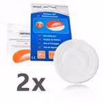 NEMAXX® Pad Fissaggio Rilevatore Fumo Ø80 mm – Adesivo 3M High-Tack, Autoadesivo – Montaggio Senza Foratura – Per Fumo, CO e Termici – 2 Pezzi