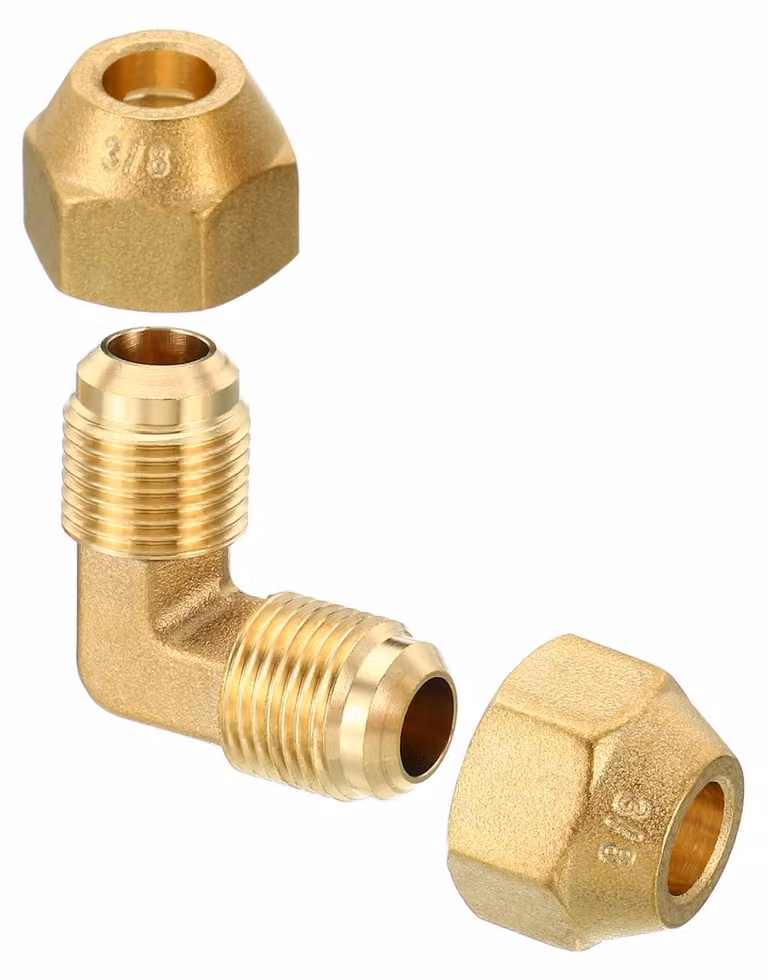 Solidchoice - Raccordo in ottone per tubi da 3/8" x 3/8" per sistemi HVAC