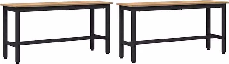Panchina da pranzo 2 pcs Rovere artigianale