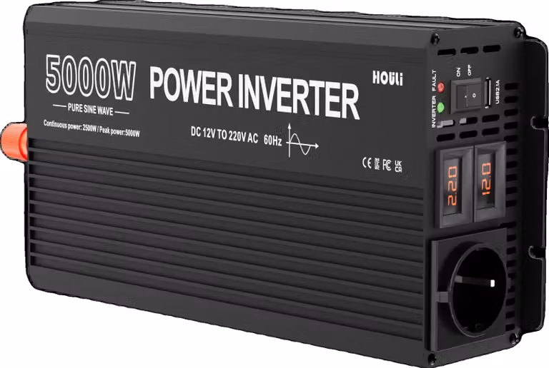 Inverter HOULI, uscita da 3000W a 6000W, onda sinusoidale pura, 5000W-12V-220V-50HZ