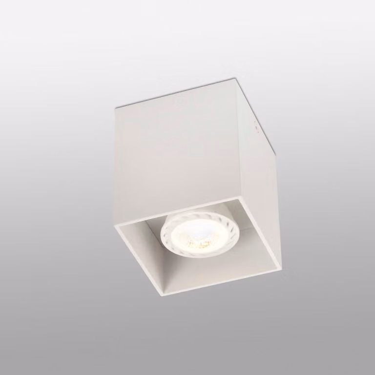 Lampada da soffitto bianca Tecto 1 lampadina