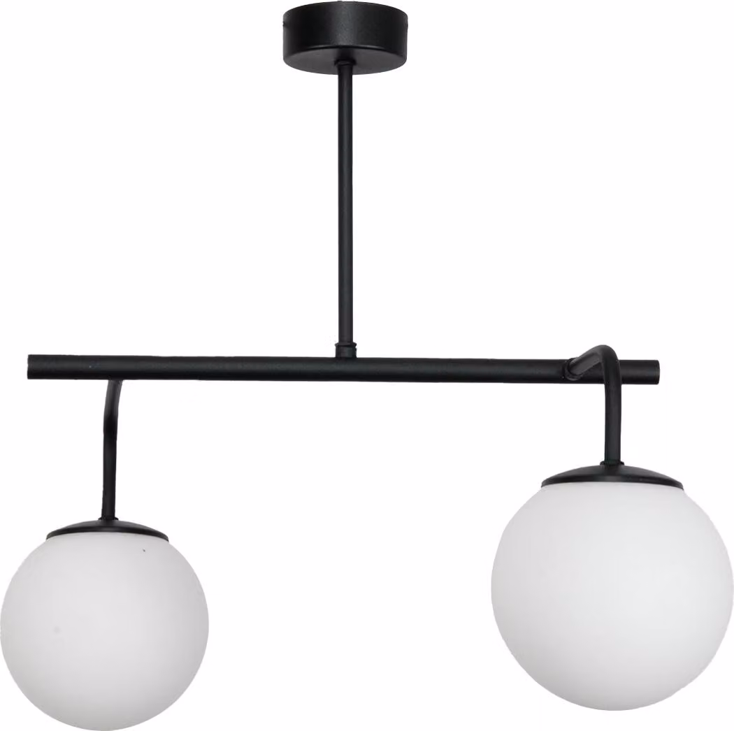 Palfon Plasma Classico Nero Lampadine A Sfera In Vetro Bianco 15-388 Baster