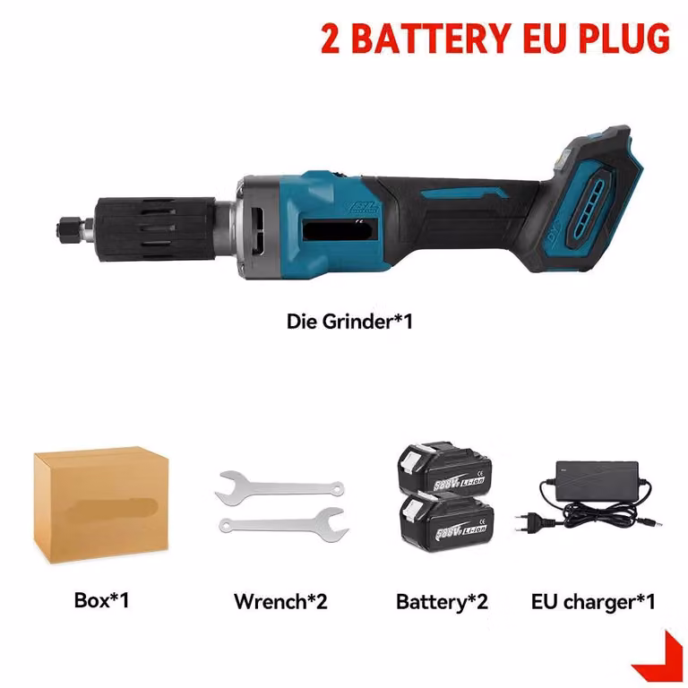 Smerigliatrici angolari – con motore brushless – 2000W, a batteria – 35000 giri/min – smerigliatrice da 6 mm