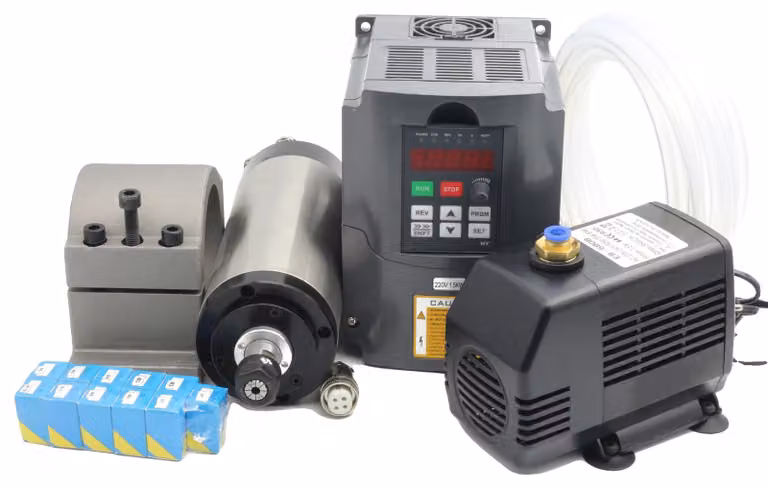 Motore mandrino, raffreddato ad acqua, compatibile con ER16, set completo, 220 V