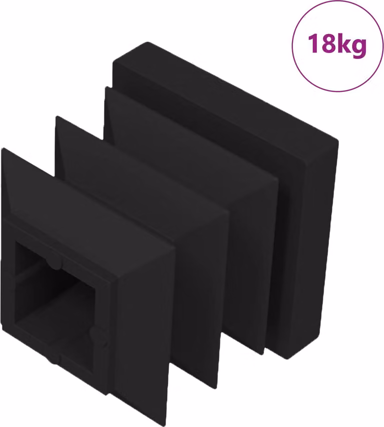 Tappi terminali 10909 pcs Nero 15 x 15 x 15 mm PP