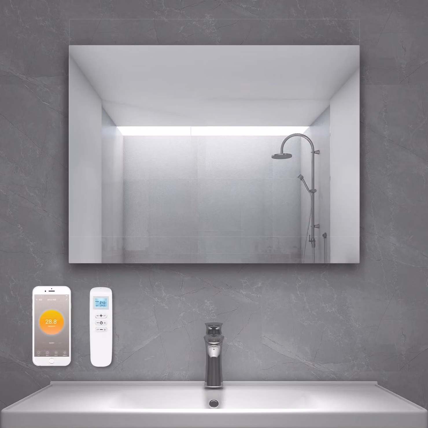 Specchio infrarosso Serie QH-GM 60x120 - 700Watt - Specchio infrarosso Serie QH-GM 60x120 - 700Watt