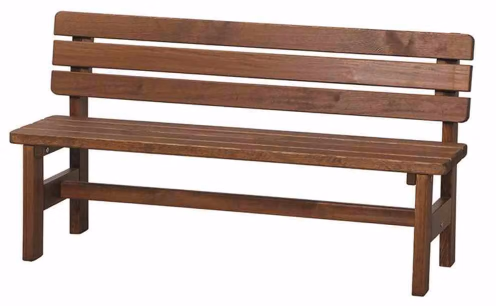 Panchina Tessin, 150 cm, legno di pino marrone