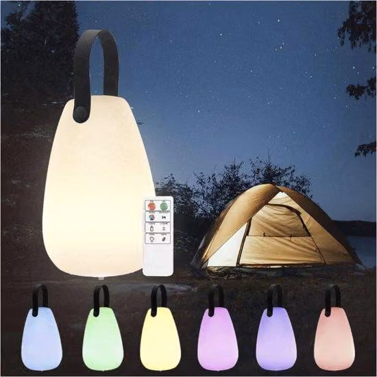 Lampada da tavolo wireless dimmerabile, luce bianca calda, impermeabile, ricaricabile tramite USB