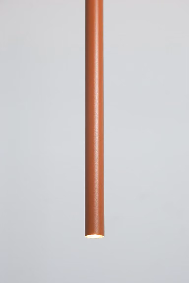 Lampada a sospensione SOPEL color mattone 1xG9x3W in metallo, dimensioni: 90x5x5 cm, IP20, Sigma Lighting