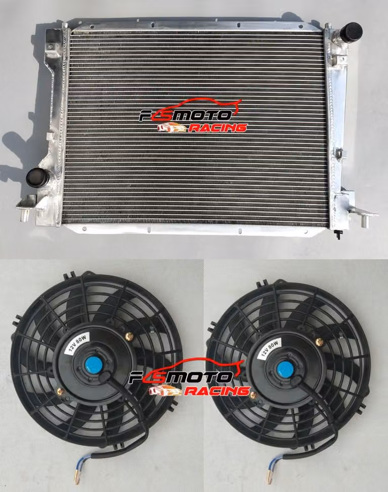 Radiatore per raffreddamento motore - in alluminio con ventole - 611x458 mm - funzionamento manuale