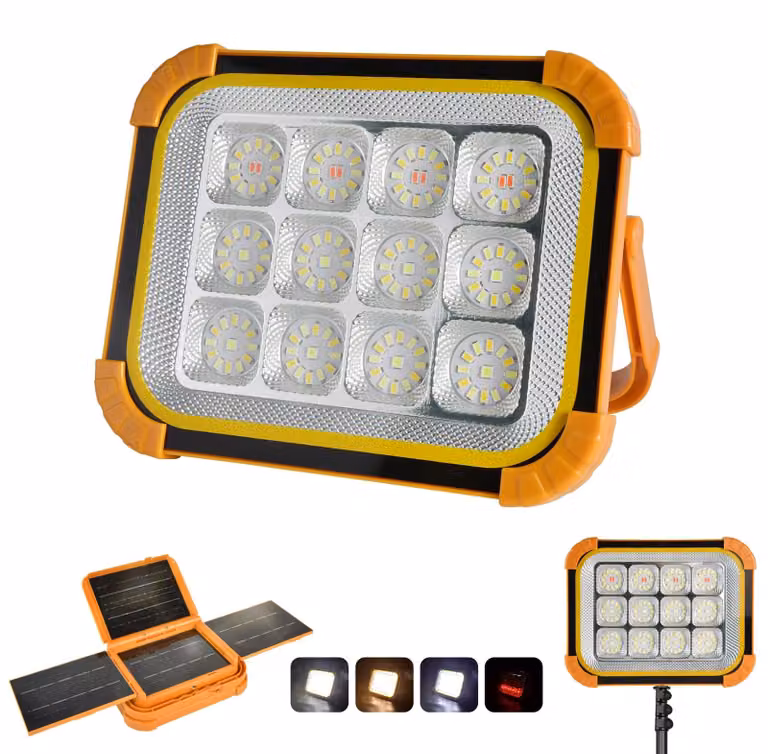 Lampada da lavoro ricaricabile da 200W - Batteria da 24000mAh - Luminosità di 20000 lumen