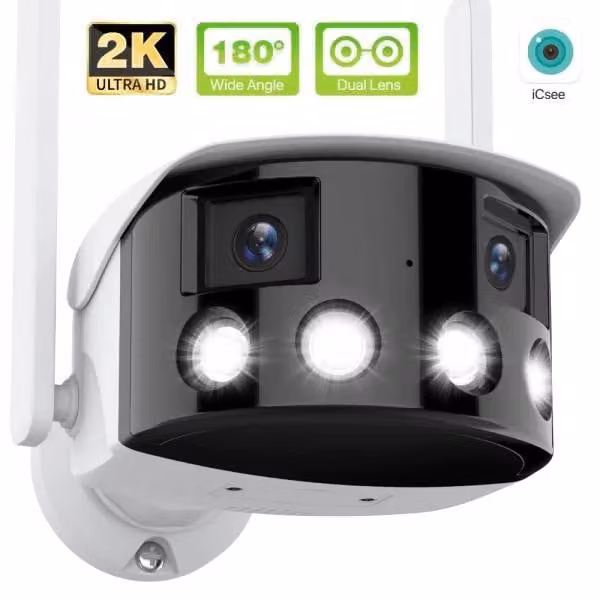 RobiCam, telecamera panoramica, N4, doppia, 180°, visione ampia