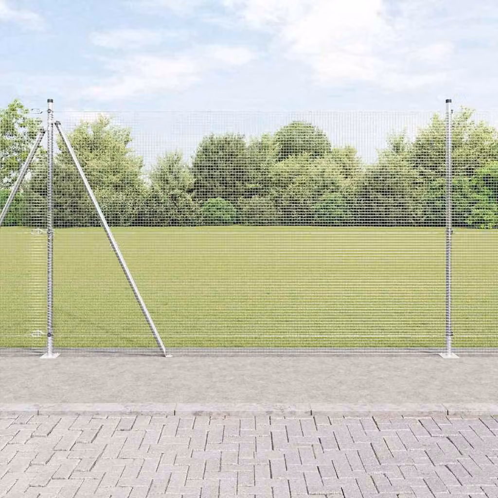 Maison Exclusive - Palo della recinzione Argento 50 x 1,4 m (rete 16 x 16 mm)