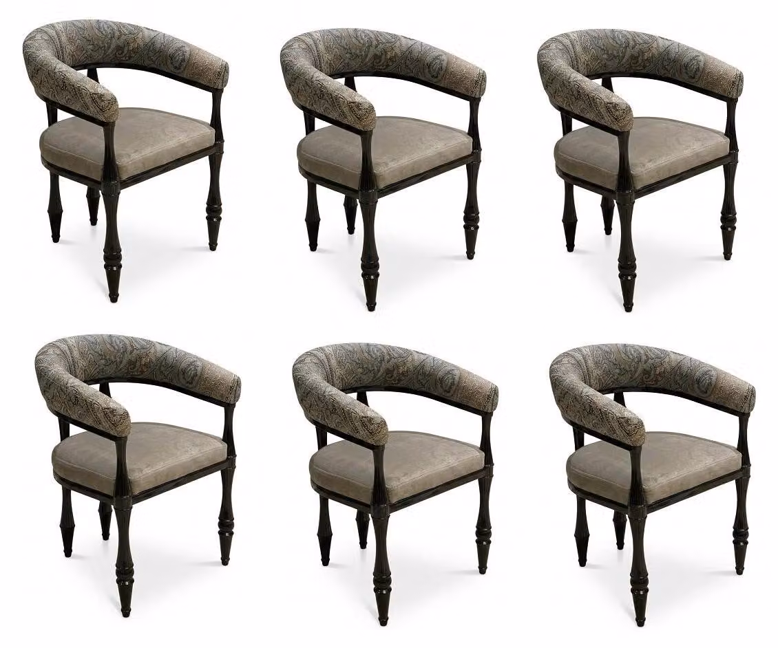 6 sedie, imbottite, dal design moderno, confortevoli, di alta qualità ed eleganti