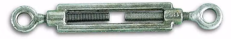 Spannschloss con 2 occhielli, acciaio zincato, portata 350 kg, cavo di diametro 10 mm