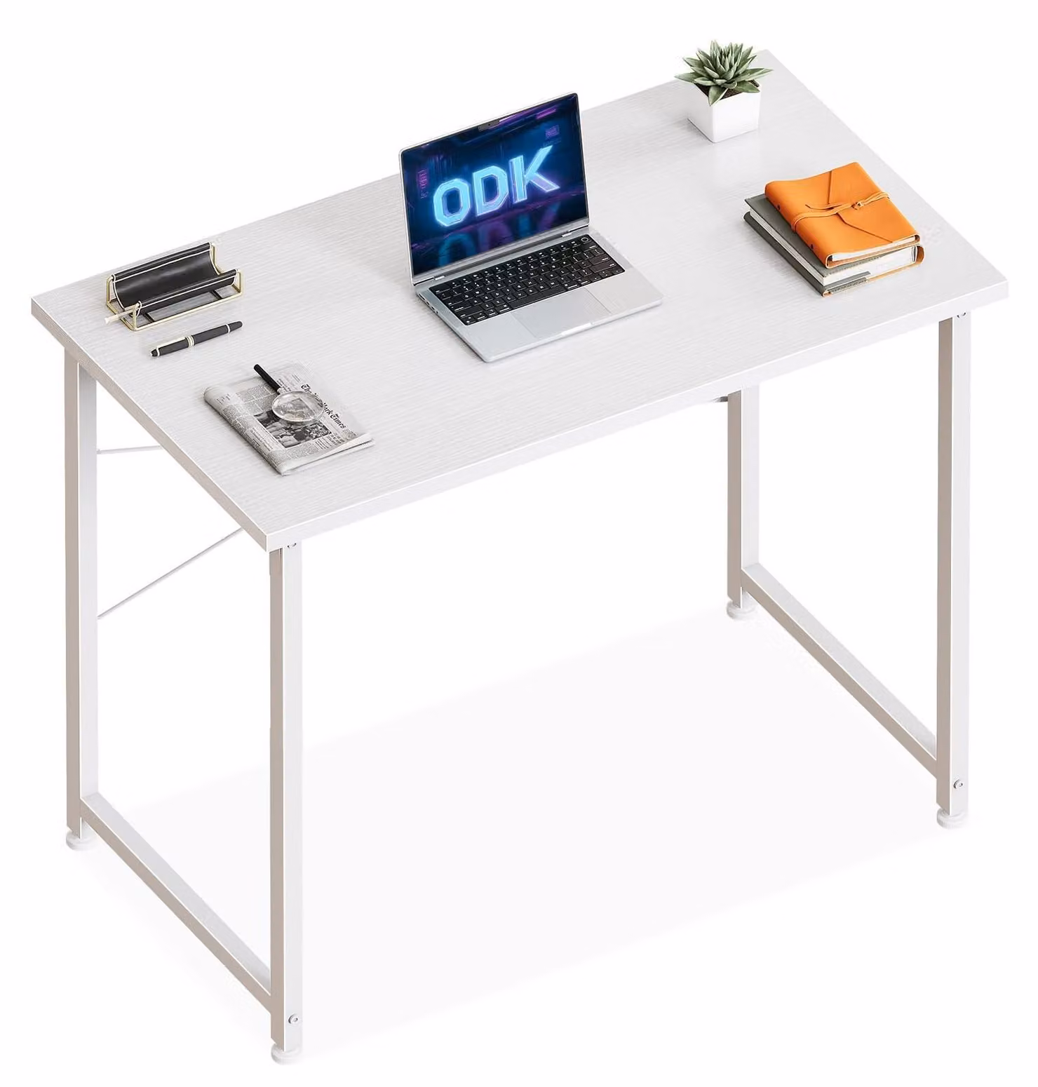Omgoods - Scrivania per computer con gambe regolabili - Compatta, 80x40 cm, ideale per casa e studio