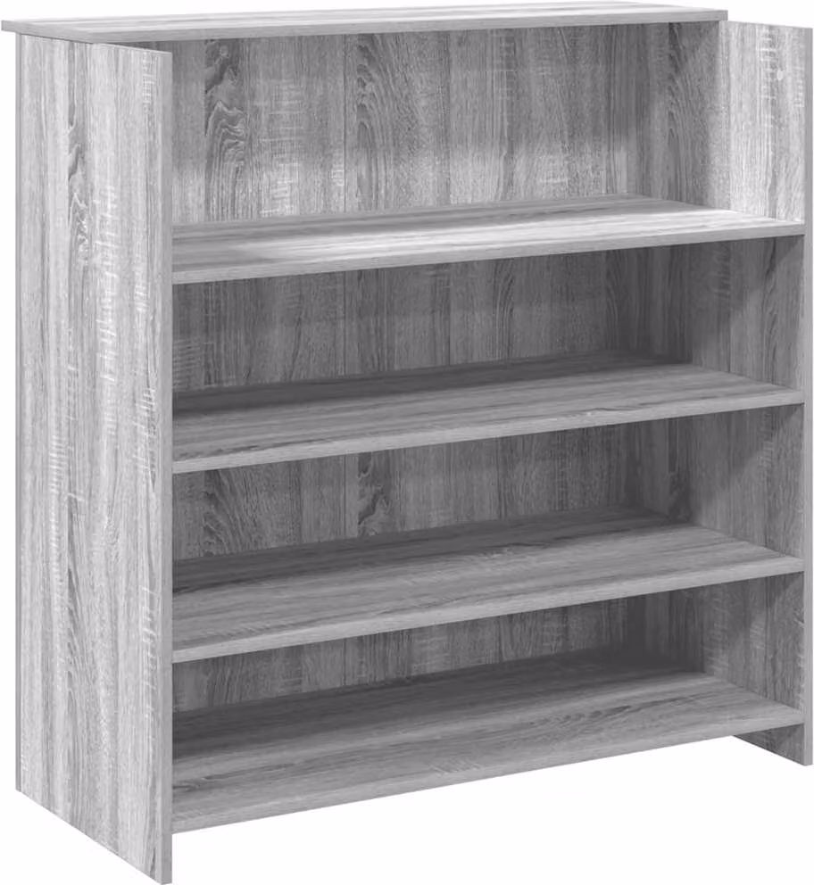 Banco Reception Grigio Sonoma 100x50x103,5 cm Legno Multistrato