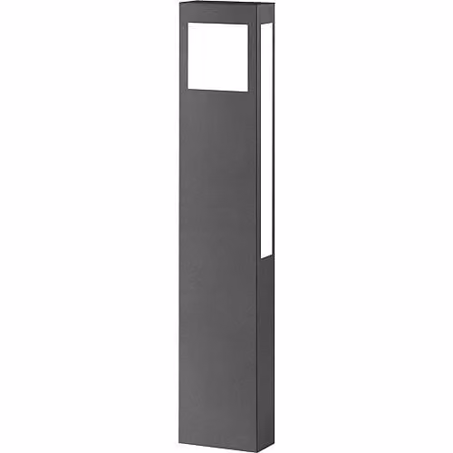 Lampada da terra CMD 66 in acciaio inossidabile antracite, 2G11, lampadina inclusa, altezza 80 cm