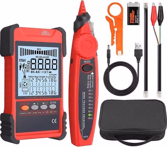 Kit di test di rete - Strumento di test di rete - Test UTP - Test dei cavi - Test dei cavi di rete