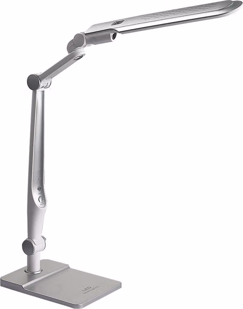 Lampada da tavolo a LED MENTOR LED/10W, 3000-6500K, argento L: 500, H: 562