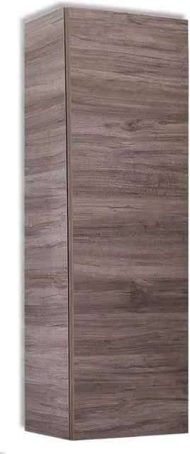 Colonna sospesa Wonder OGOMONDO per bagno con anta in finitura cenere opaca