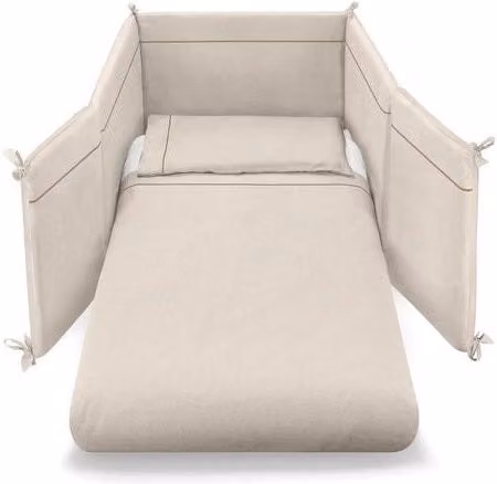 Set di 3 piumini per lettino evolutivo Pali Transformer in cotone, colore ecru/beige