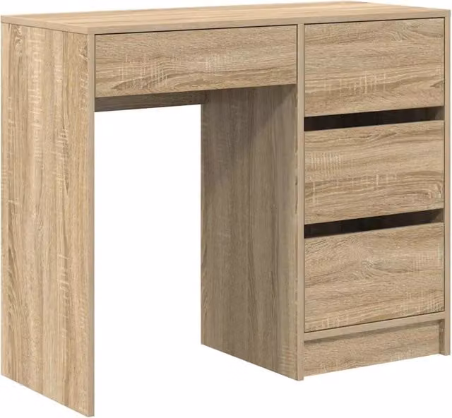 Scrivania | Tavolo da Ufficio Rovere Sonoma 90 x 37.5 x 75 cm Legno multistrato