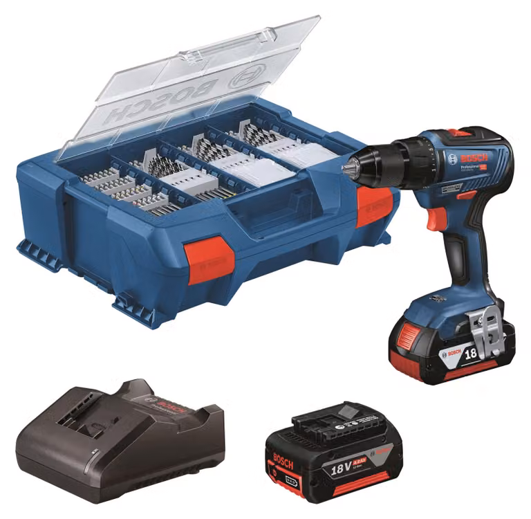 Bosch GSR 18V-55 Professional Pick&Click incl. set di accessori