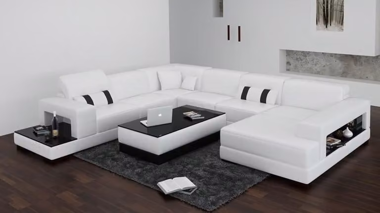 Luxus Couchen Leder Sofa Sitz Eck Garnitur Polster Ecke Couch Design Couch