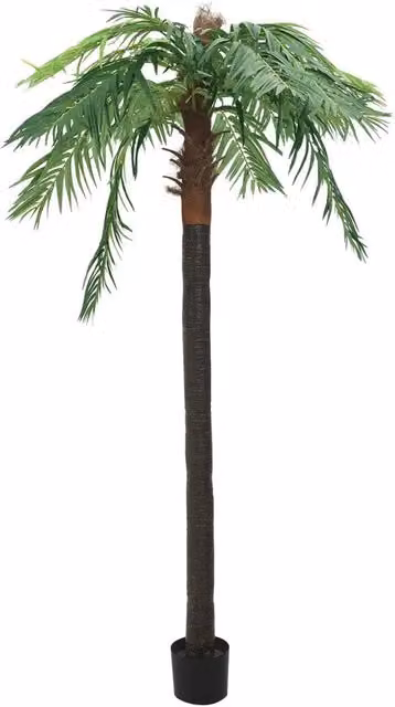 Palma di Phoenix Artificiale con Vaso-Piante Decorative 305 cm Verde