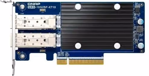 Scheda di rete e adattatore interno QNAP QXG-10G2SF-X710 PCIe 10GbE Ethernet/LAN Nero – 1