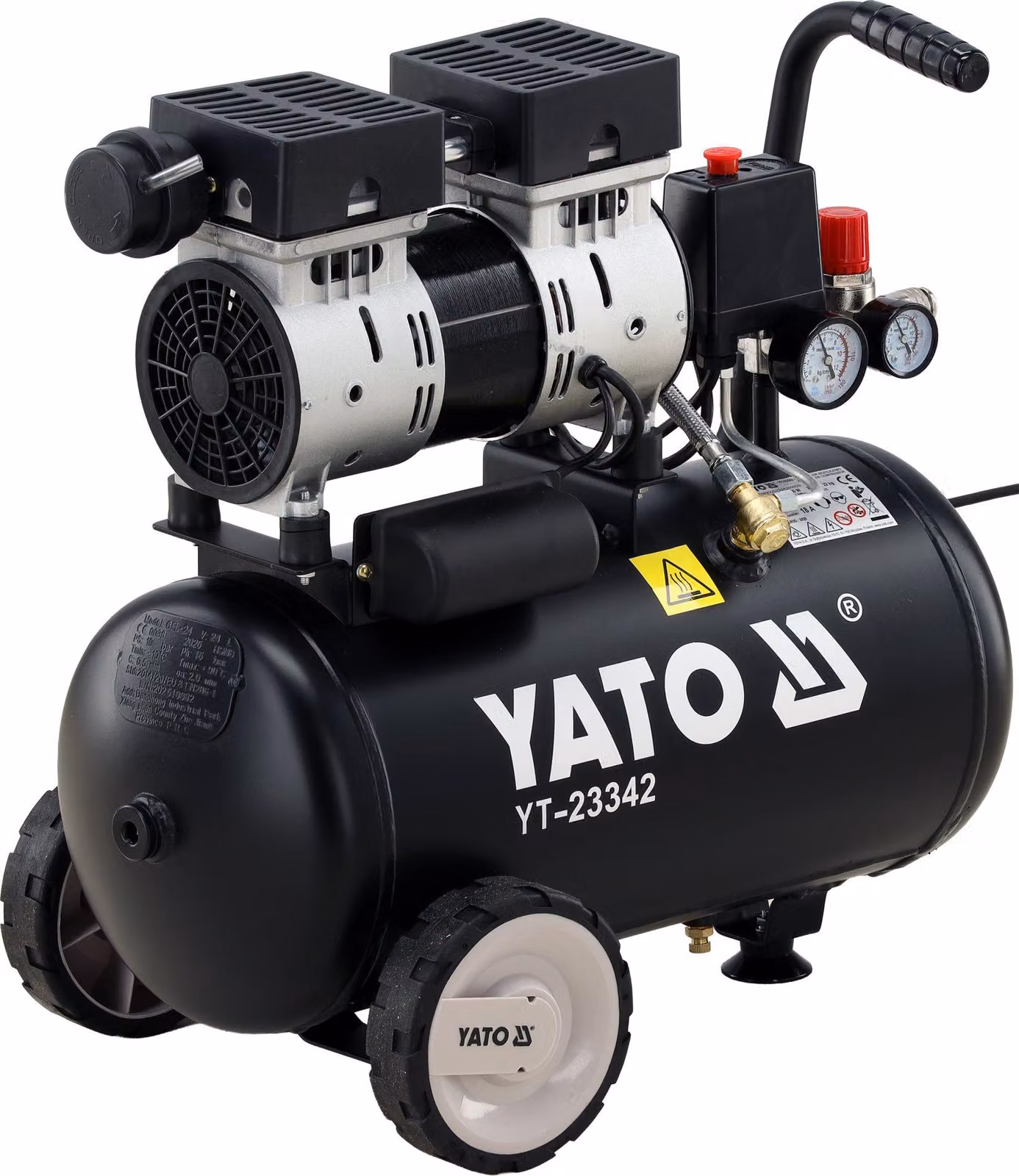 Compressore senza olio da 24 l, 750 W, 8 bar