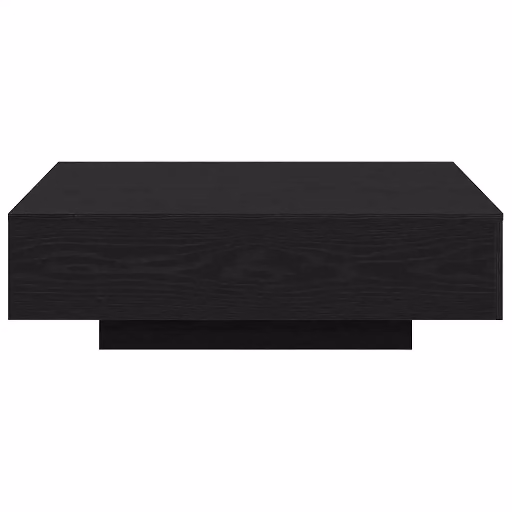 Tavolino da salotto moderno vidaXL in rovere nero, L/P/H: 100 x 100 x 31 cm – 2