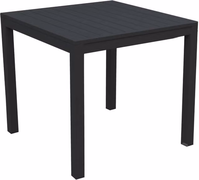 Tavolo alluminio sullivan antracite quadro cm 80x80h75