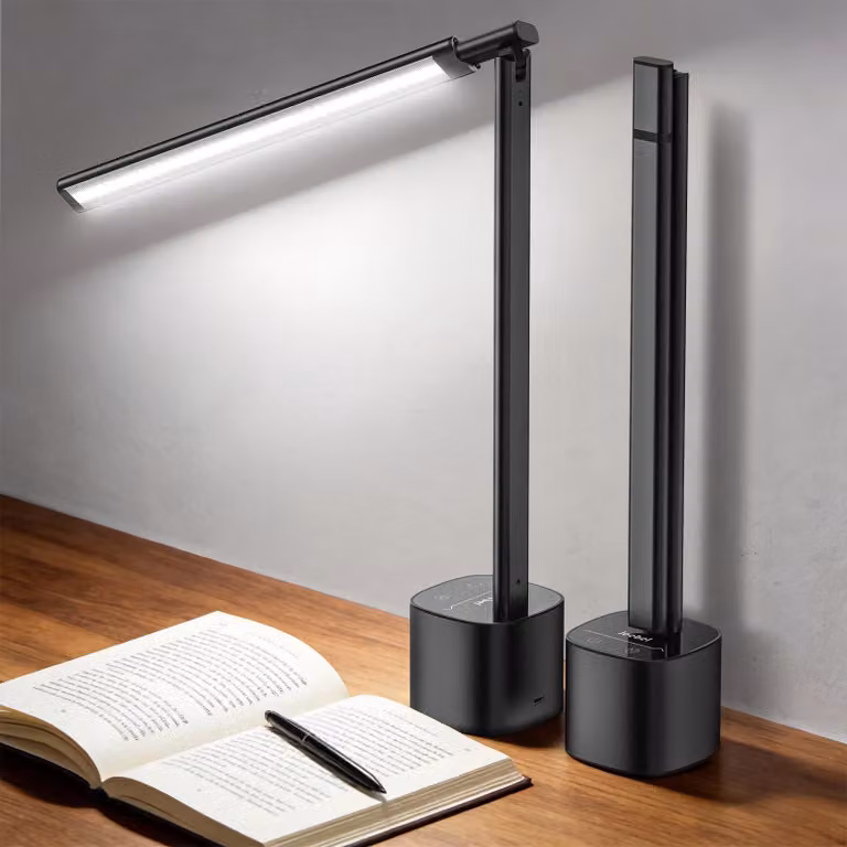 Lampada da scrivania wireless con batteria da 5000mAh, controllo touch e regolazione continua della luminosità