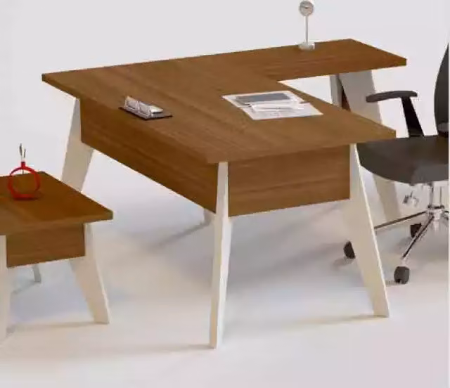 Eckschreibtisch Designer Holzmöbel Bürotisch Arbeitszimmer Tisch